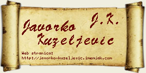 Javorko Kuzeljević vizit kartica